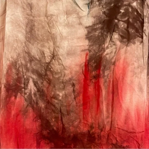 Entro Tie Dye Lace Fringe Cami Size Medium - Picture 3 of 6